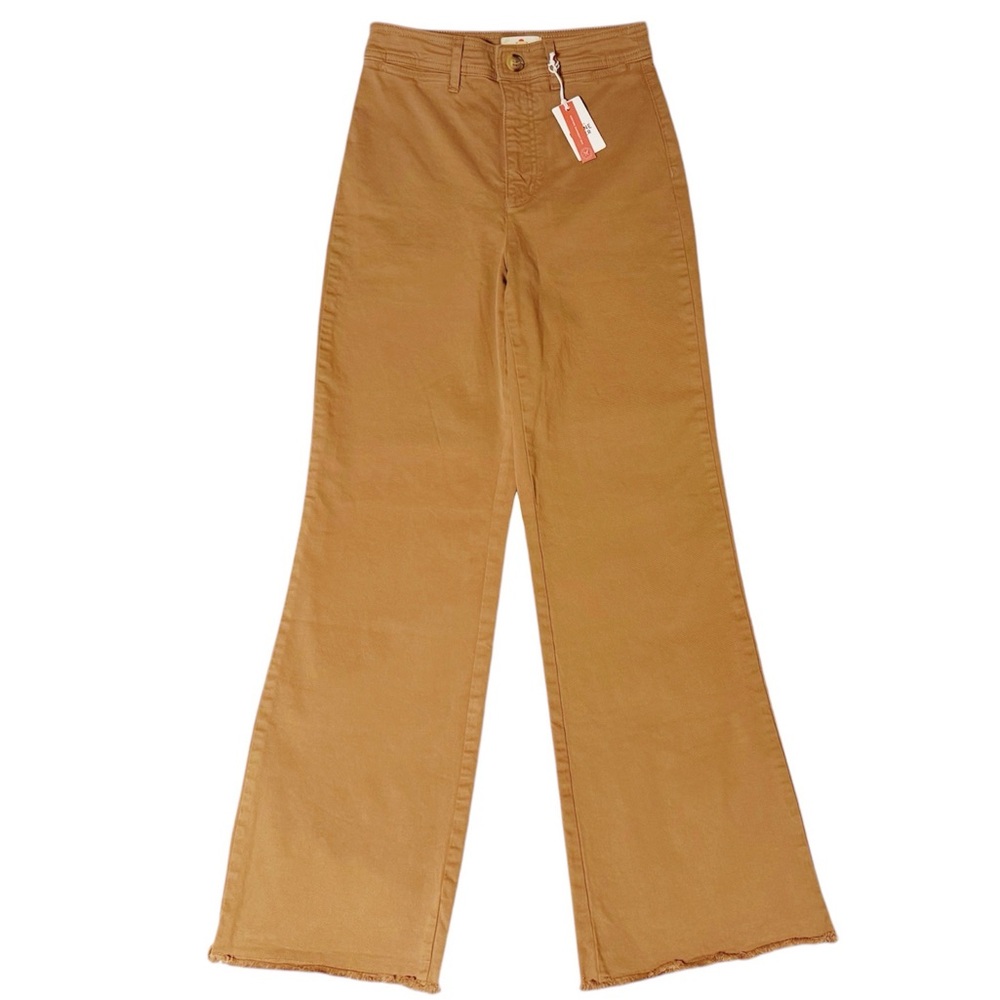 NWT Marine Layer Bridget Full Length Raw Edge Fray Pants - Picture 2 of 7